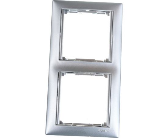 Рамка Legrand Valena 2 поста горизонтальный монтаж алюминий Leg 770152 