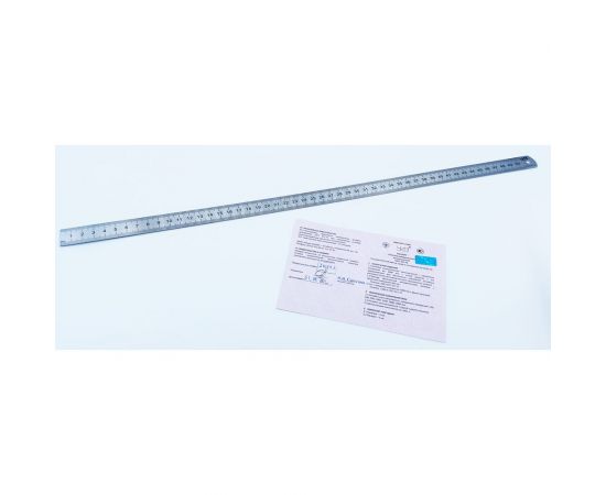 Линейка ЧИЗ стальная измерительная 500мм гост с поверкой 212044б 