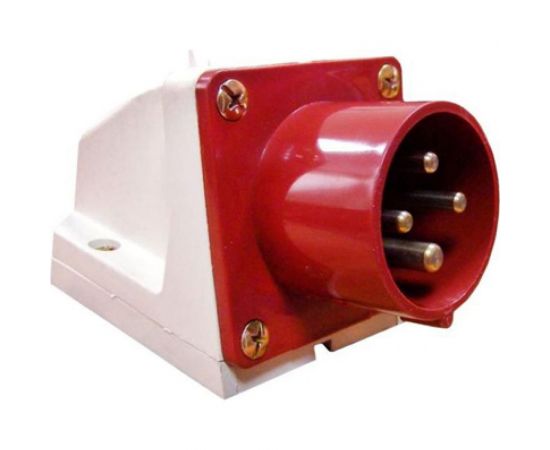 Стационарная вилка EKF PROxima 524, 3Р+РЕ, 32А, 380В, IP44, SQ ps-524-32-380 