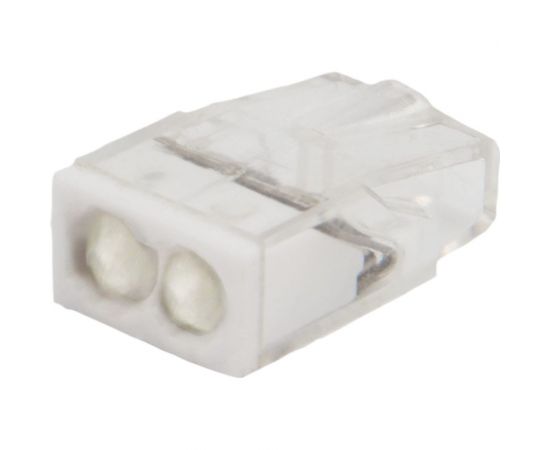 2-проводная экспресс-клемма REXANT с пастой СМК 2273-242 0,5-2,5 мм2 прозрачная 100 шт 07-3216 