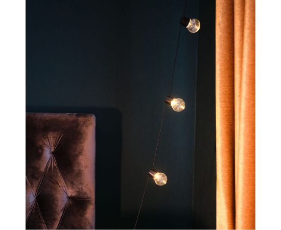 Светодиодная лофт-гирлянда NEON-NIGHT 5м черный ПВХ 20 LED теплое белое свечение 303-066 – изображение 11