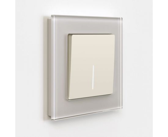 Одноклавишный выключатель WERKEL W1110162 с подсветкой айвори матовый a059279 – изображение 2