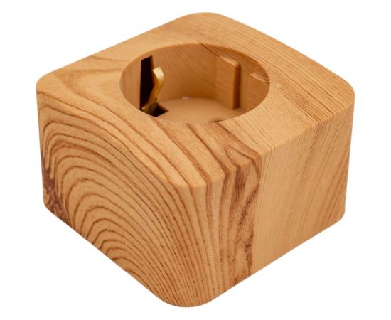 Розетка Schneider Electric BLANCA, открытой установки, с заземлением, без шторок, ясень BLNRA010115 – изображение 2