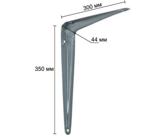 Кронштейн VORMANN жестяной, 300x350x44 мм, цвет: серый 00150 300 LG – изображение 2
