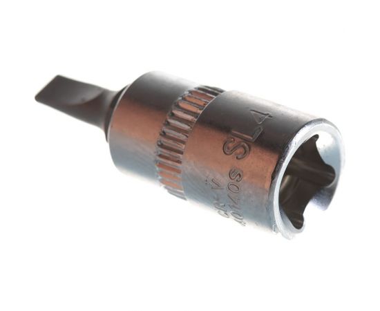 Головка-бита шлицевая 4.0х0.8 мм, 1/4"" сатиновая AIST 240140S 00-00008983 – изображение 2