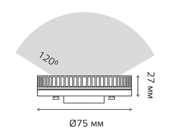 Лампа Gauss basic gx53 14,5w 1100lm 4000k led 30849252 – изображение 2