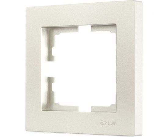 1-ая горизонтальная рамка Lezard VESNA без вставки, титан 742-3700-146 – изображение 2