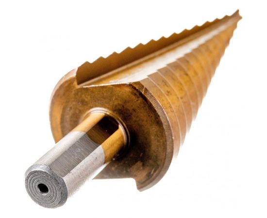 Сверло ступенчатое (6-30 мм; HSS TiN; трехгранный хвостовик) ТУНДРА 5570236 – изображение 2