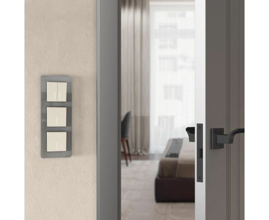 Одноклавишный выключатель WERKEL W1110162 с подсветкой айвори матовый a059279 – изображение 3