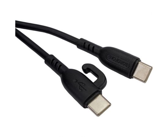 USB-C кабель Borofone bx91 symbol type-c, 3а, pd60w, 1м, abs (черный) 0L-00057822 – изображение 3