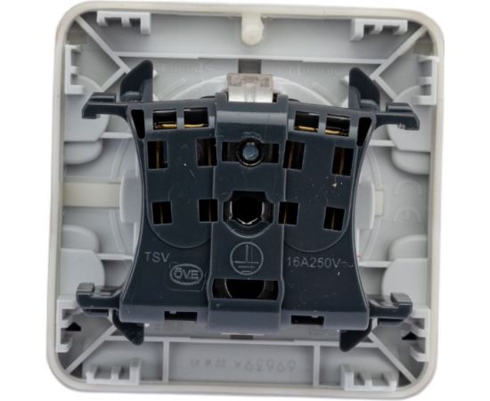 Механизм розетки Legrand 1-м СП Plexo с защитной крышкой, с заземлением IP55 белый Leg 069639 130747 – изображение 3