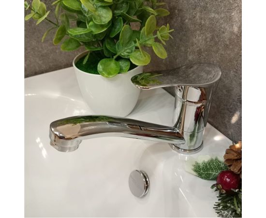 Смеситель для раковины (мойки) INGROSSO усак16 см, картридж 35 мм, гайка 455-214-2 – изображение 3