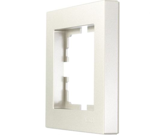 1-ая горизонтальная рамка Lezard VESNA без вставки, титан 742-3700-146 – изображение 3