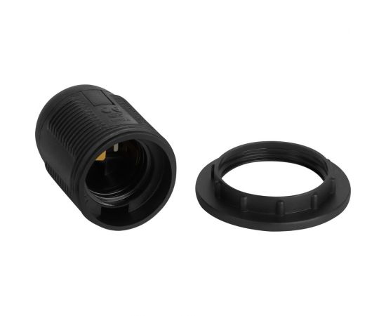 Патрон Пан Электрик E27 люстровый с кольцом черный 24531 5 – изображение 3