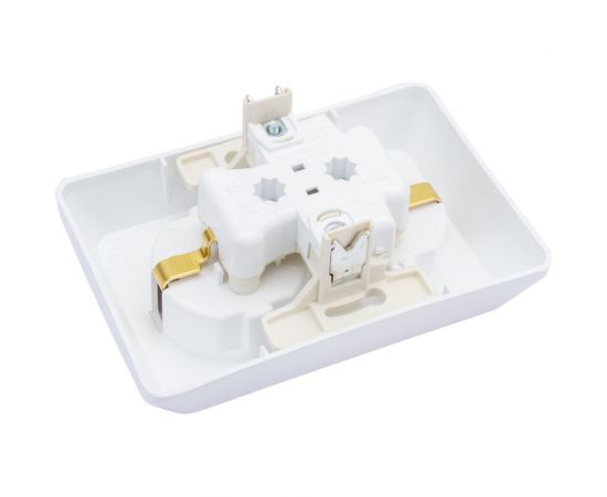 Двойная розетка Schneider Electric ЭТЮД, С/У с заземлением, без шторок, 16А 250B белый PC16-107B – изображение 3