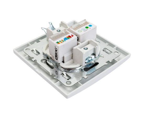 Розетка EKF Минск RJ-45+Phone СП белая ERK00-135-10 – изображение 4