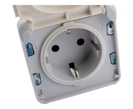 Механизм розетки Legrand 1-м СП Plexo с защитной крышкой, с заземлением IP55 белый Leg 069639 130747 – изображение 4