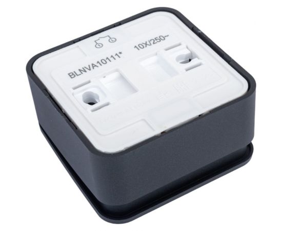 1-клавишный выключатель Schneider Electric Blanca наружный, Антрацит, с подсветкой , 10А SE BLNVA101116 – изображение 4