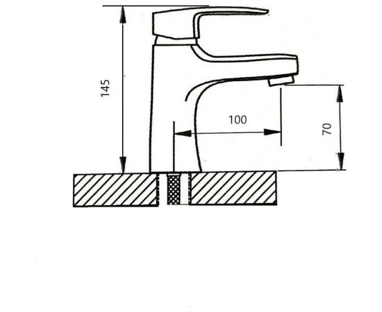 Смеситель для умывальника WISENT WP10202 – изображение 4