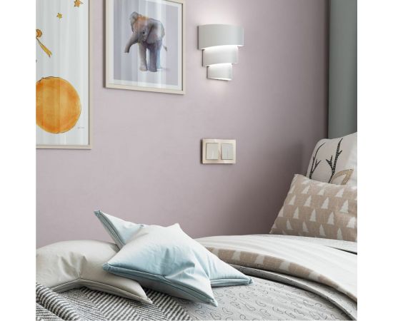 Одноклавишный выключатель WERKEL W1110162 с подсветкой айвори матовый a059279 – изображение 4