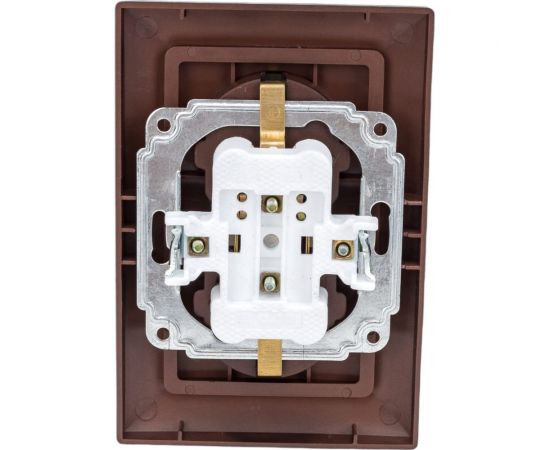 Розетка Intro Solo с заземлением двойная 2x2P+E Schuko, 16А-250В, IP20, СУ, антрацит, Б0053677 – изображение 4