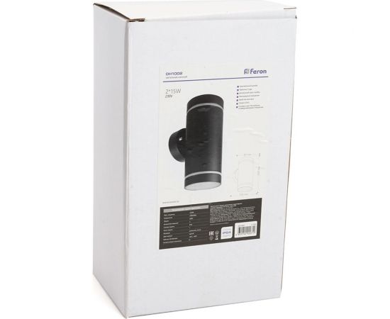 Садово-парковый светильник FERON DH1002, 2хGX53, 230V, черный, 11709 – изображение 6