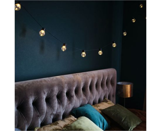 Светодиодная лофт-гирлянда NEON-NIGHT 5м черный ПВХ 20 LED теплое белое свечение 303-066 – изображение 9