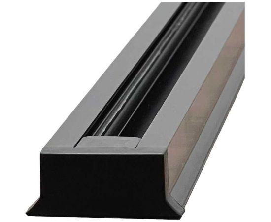 Трапециевидный однофазный шинопровод truEnergy алюминиевый, 2 метра, черный 25007 