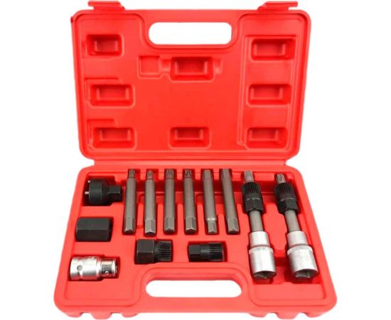 Набор инструмента для снятия/установки шкивов генераторов 13 предметов AV Steel, AV-920020 