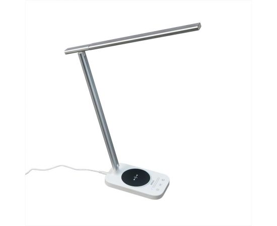 Светильник Citilux Ньютон, белый, серебро, USB+Qi CL803051 