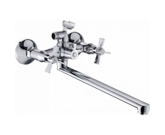 Универсальный смеситель Potato с прямым изливом и с переключателем для душа P23315 