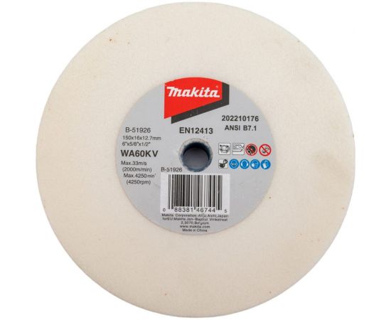 Круг точильный (150x16x12.7 мм; WA60) Makita B-51926 