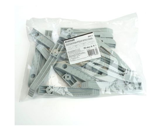 Односторонний держатель кабеля для прямого монтажа STEKKER ДКО-2, серый (20ш) 49566 