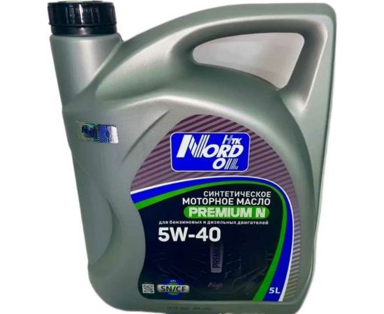 Моторное масло NORD OIL Premium N 5W-40, SN/CF, 5л NRL067 