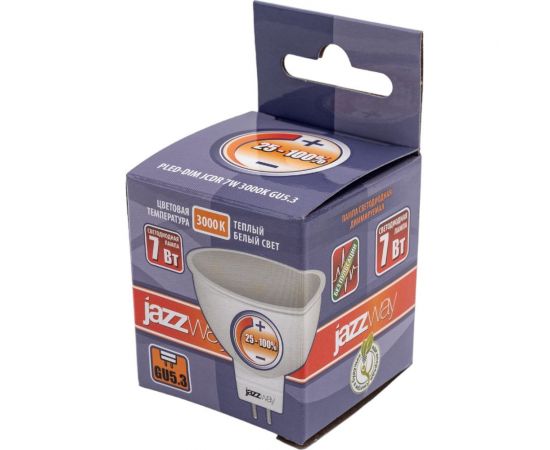 Лампа Jazzway PLED-DIM JCDR 7w 3000K 540Lm GU5.3 230/50 1035400 