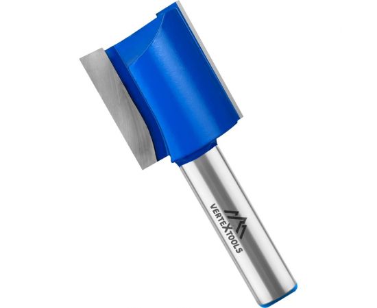 Фреза пазовая прямая с двойным лезвием, хвостовик 12 мм, d-32 мм, h-35 мм, l-67 мм vertextools 3501-123532 