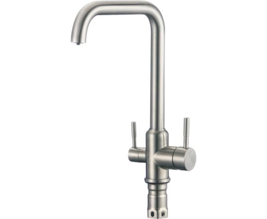 Смеситель для кухни SHEVANIK с подключением к фильтру питьевой воды, сатин S268B 