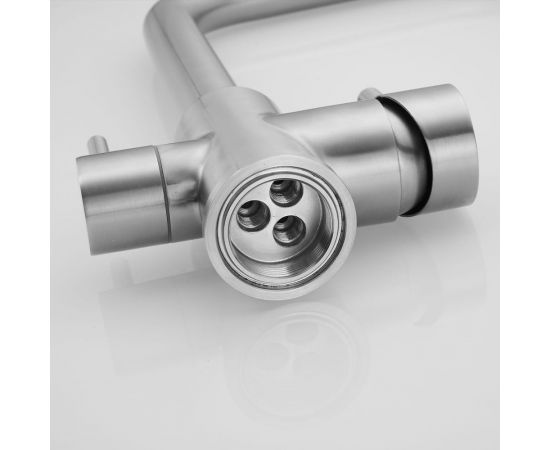 Смеситель для кухни SHEVANIK с подключением к фильтру питьевой воды, сатин S268B – изображение 13