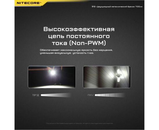 Наключный фонарь Nitecore TIP SE Grey 2 OSRAM P8 700Люмен 50часов 90метра З/У USB-C 19533 – изображение 13