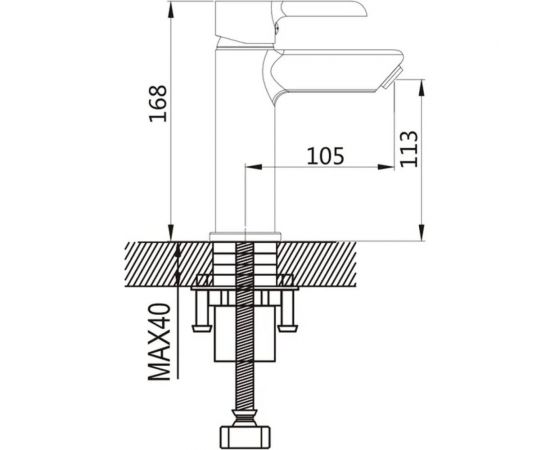 Смеситель для раковины Shevanik с гигиеническим душем S6071H – изображение 2