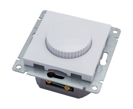 Светорегулятор (диммер) UNIVersal серия афина, с/у, 3а, 220в, 500вт, белый еврослот A0101 – изображение 2