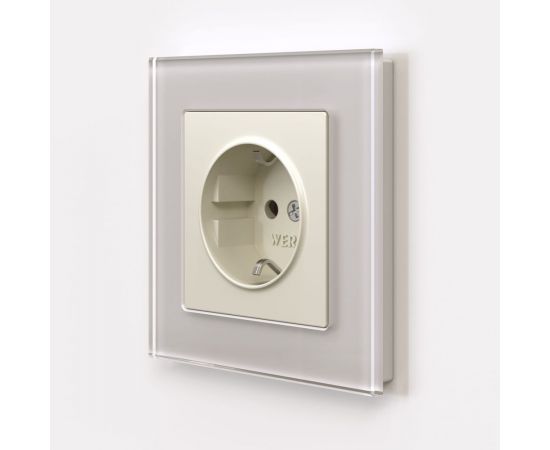 Розетка WERKEL W1171062 с заземлением айвори матовый a059274 – изображение 2