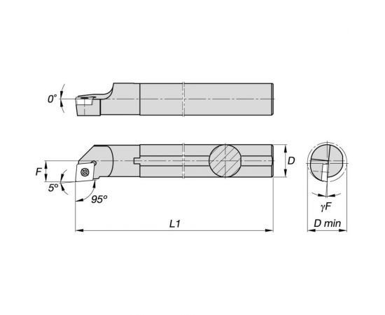 Державка токарная S10K-SCLCR06 NORGAU 020052102 – изображение 2