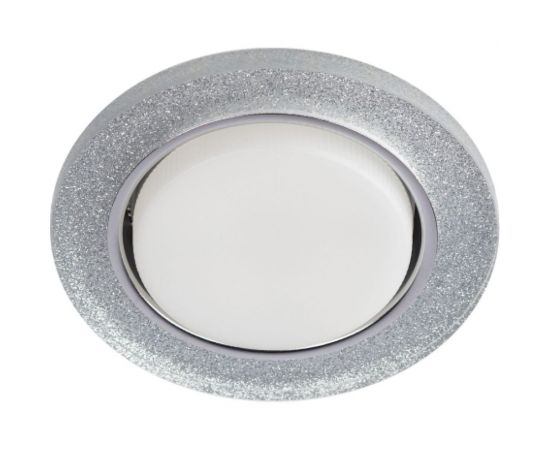 Встраиваемый светильник со светодиодной подсветкой ЭРА DK LD51 CH/SHSL GX53, хром/серебро Б0057466 – изображение 2