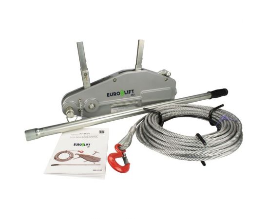 Ручная рычажная лебедка EURO-LIFT MTM GP-1.6 канат 20 м 00009738 – изображение 2