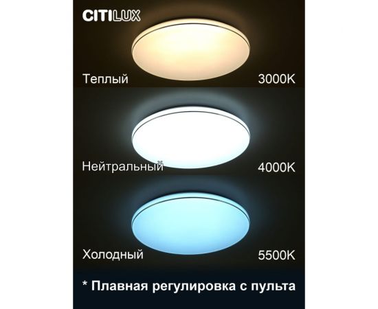 Светильник Citilux Лаконика LED с пультом CL725480G – изображение 3
