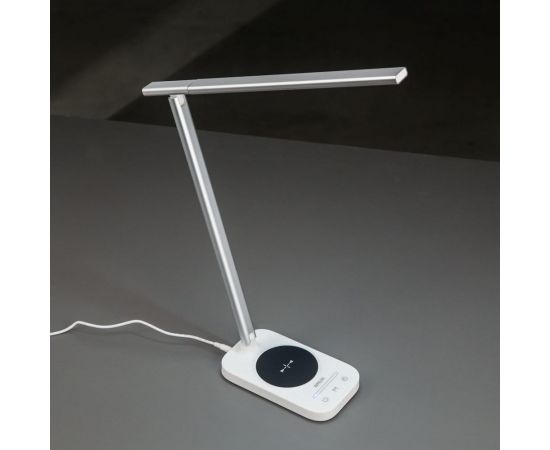 Светильник Citilux Ньютон, белый, серебро, USB+Qi CL803051 – изображение 3