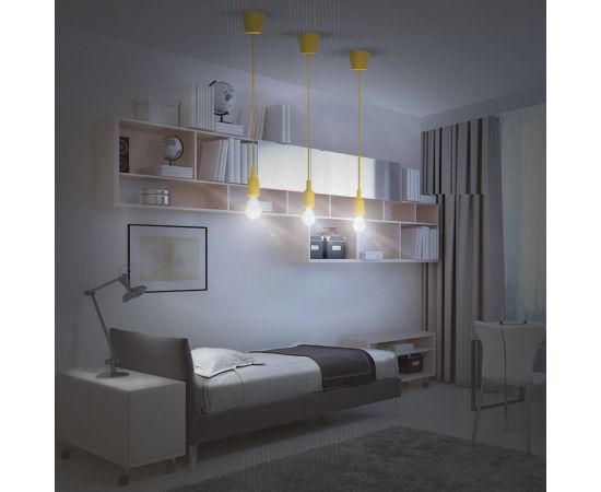 Патрон REXANT E27 силиконовый со шнуром 1 м желтый 11-8889 – изображение 3