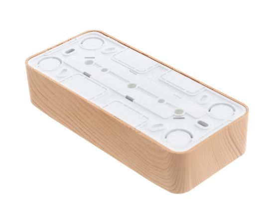 Розетка Schneider Electric BLANCA трехместная, без заземления, без штор, ясень BLNRA000315 – изображение 3