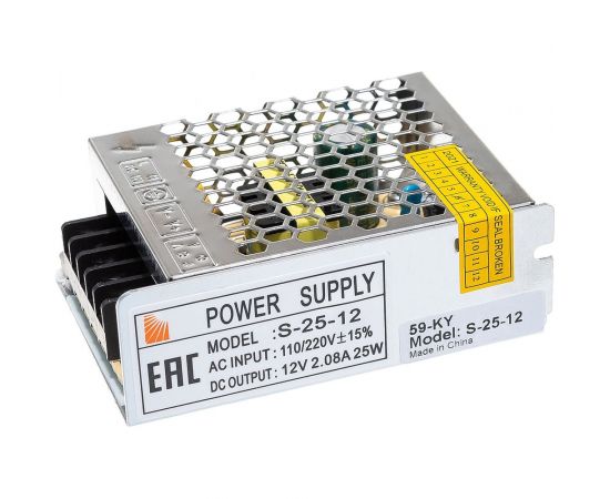 Блок питания SWG S-25-12, сетка, 25 W, 12V 00000000111 – изображение 3
